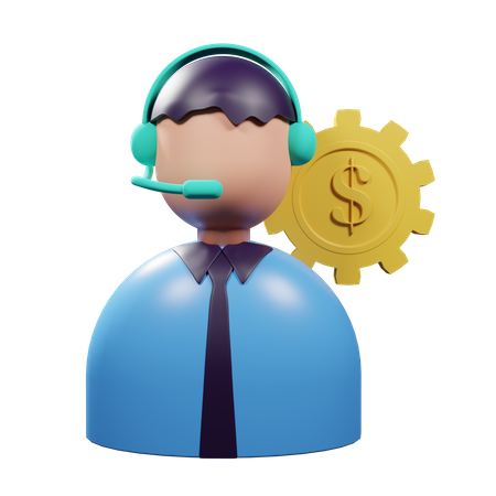 Asesor financiero  3D Illustration