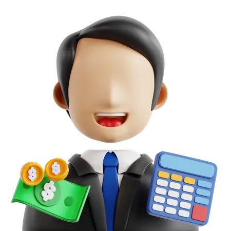Asesor financiero  3D Icon