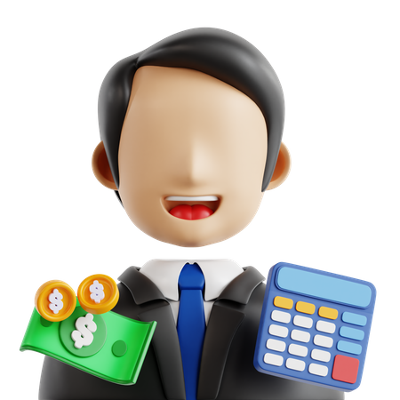 Asesor financiero  3D Icon