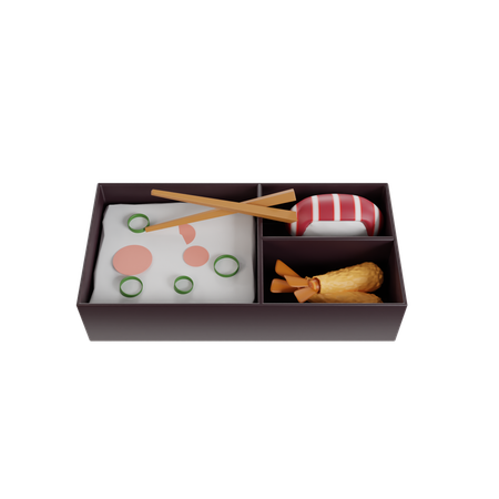 Asian Food Platter  3D Icon