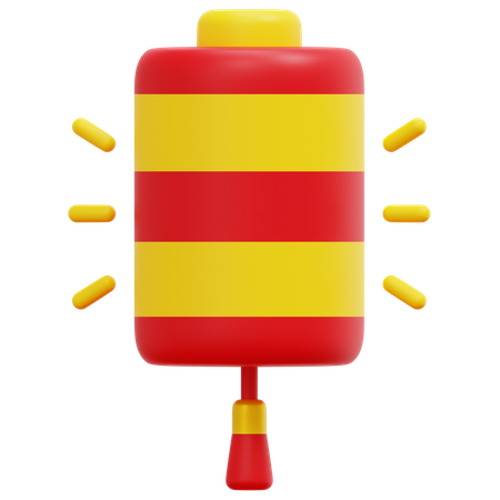 Asian Lantern  3D Icon