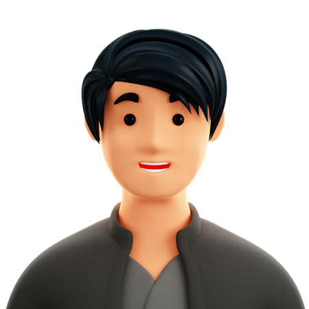 Asian Male  3D Icon