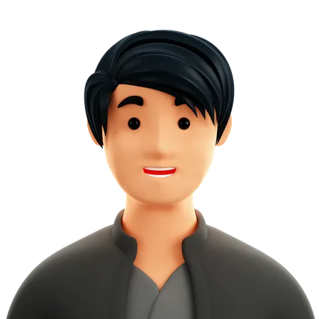 Asian Male  3D Icon
