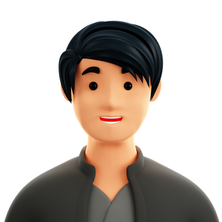 Homem asiático  3D Icon