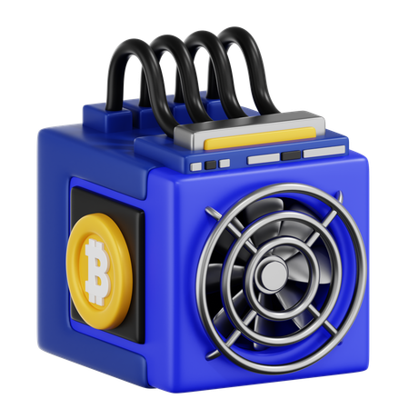 Asic Miner Rig  3D Icon
