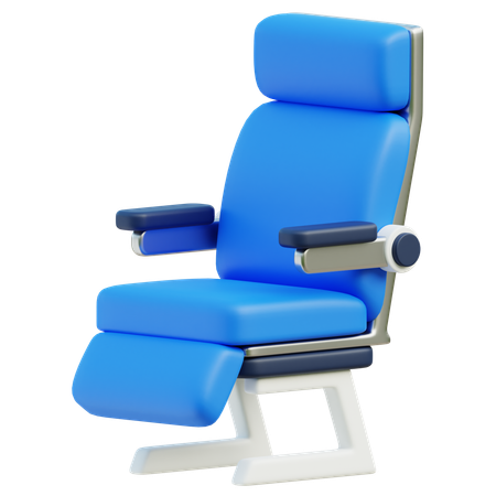 Asiento de avión  3D Icon