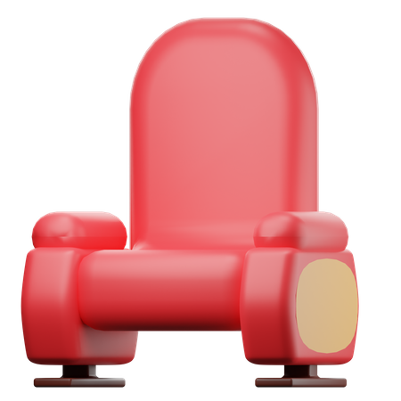 Asiento de cine  3D Icon