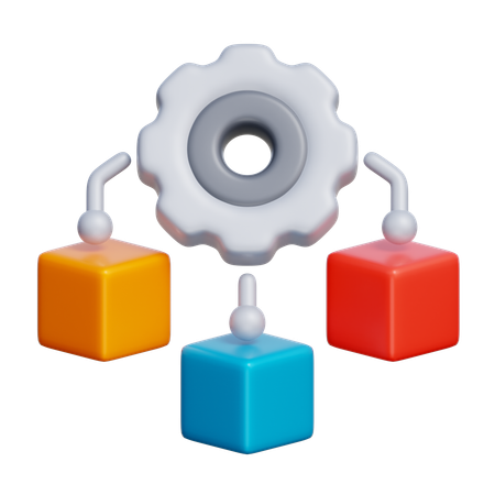 Asignación de recursos  3D Icon