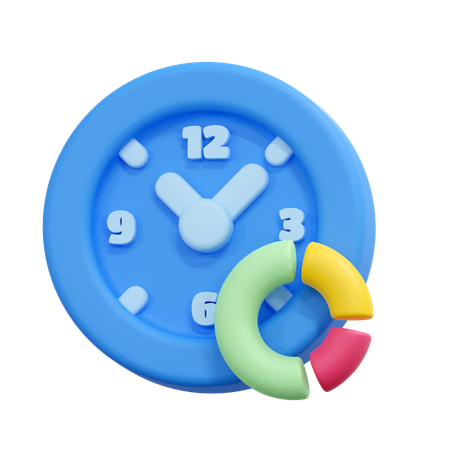 Asignación de tiempo  3D Icon