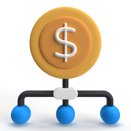 Dinero de asignación  3D Icon