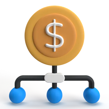 Dinero de asignación  3D Icon