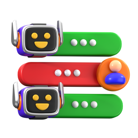 Asistente de chatbot  3D Icon