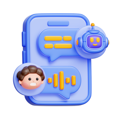 Asistente de chatbot  3D Icon
