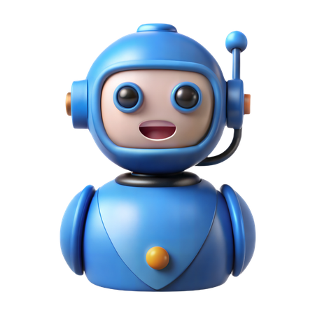 Asistente de robot ai  3D Icon