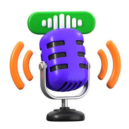 Asistente de voz  3D Icon