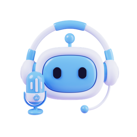 Asistente de voz inteligente  3D Icon
