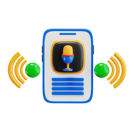 Asistente de voz inteligente  3D Icon