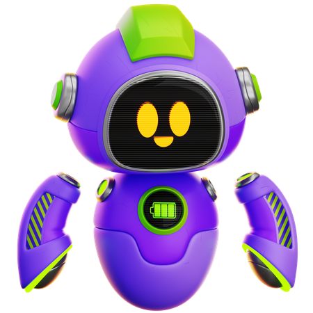 Asistente robótico  3D Icon