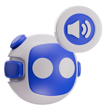 Asistente robótico  3D Icon