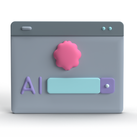 Asistente virtual  3D Icon