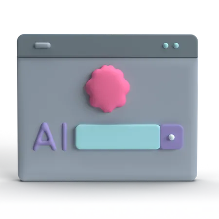 Asistente virtual  3D Icon