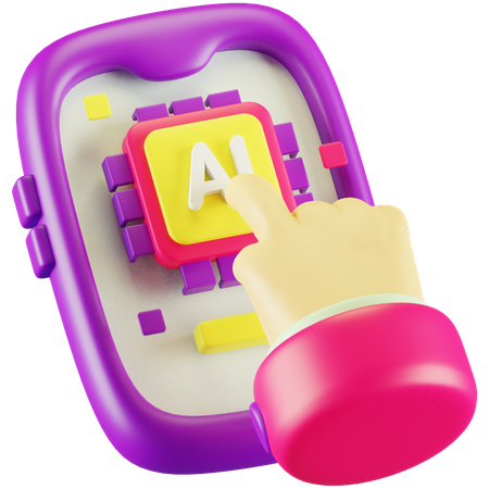 Asistente virtual  3D Icon