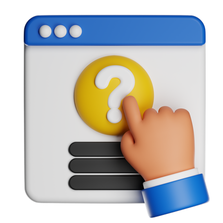 Ask  3D Icon