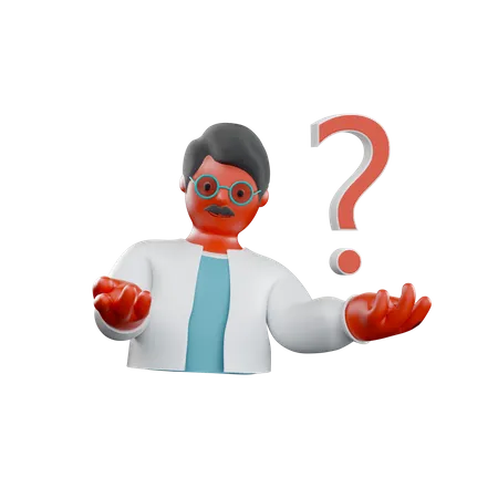 Ask A Doctor  3D Illustration