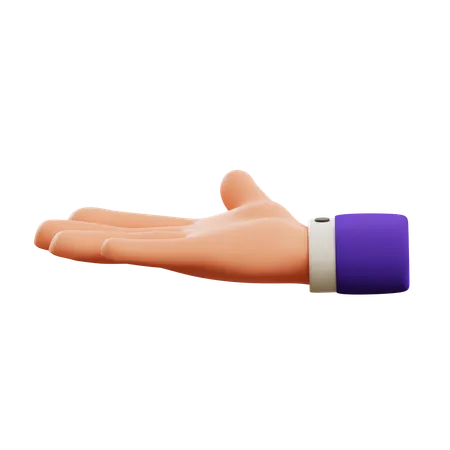Ask hand gesture  3D Icon
