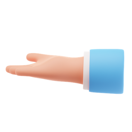 Ask hand gesture  3D Icon