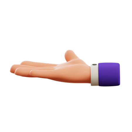 Ask hand gesture  3D Icon