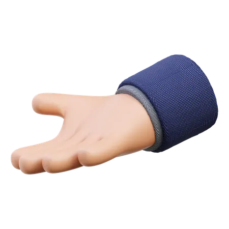 Ask hand gesture  3D Icon