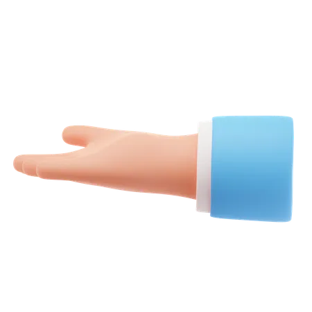 Ask hand gesture  3D Icon