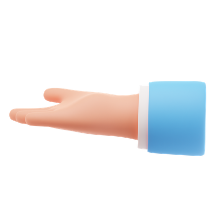 Ask hand gesture  3D Icon