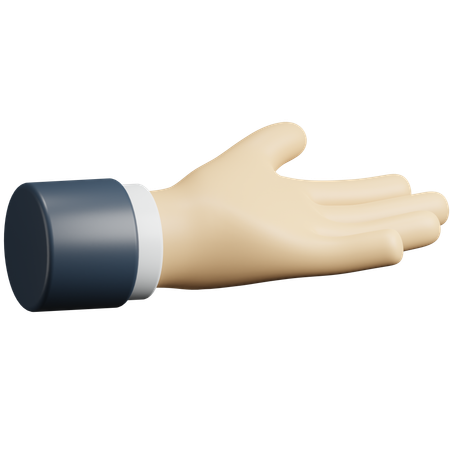 Ask hand gesture  3D Icon