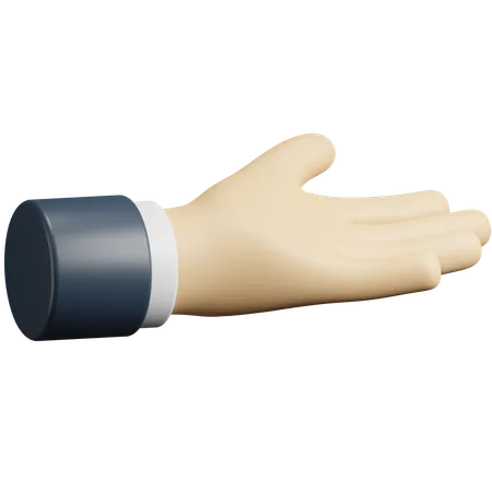 Ask hand gesture  3D Icon