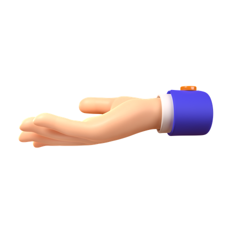 Ask Hand Gesture  3D Icon