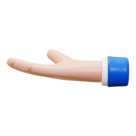Ask Hand Gesture  3D Icon