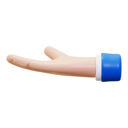 Ask Hand Gesture  3D Icon