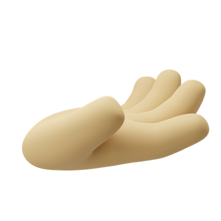 Ask Hand Gesture  3D Icon