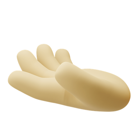 Ask Hand Gesture  3D Icon