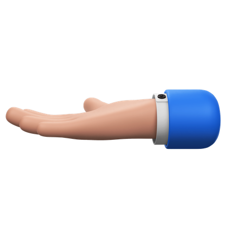 Ask Hand Gesture  3D Icon
