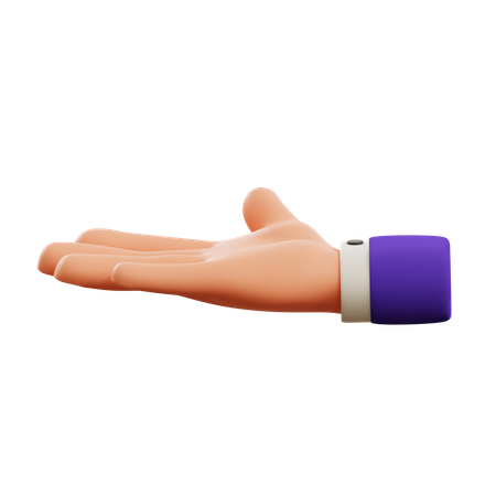 Ask hand gesture  3D Icon