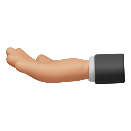 Ask Hand Gesture  3D Icon