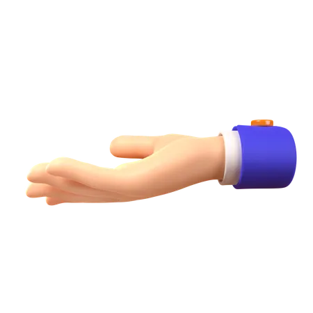 Ask Hand Gesture  3D Icon
