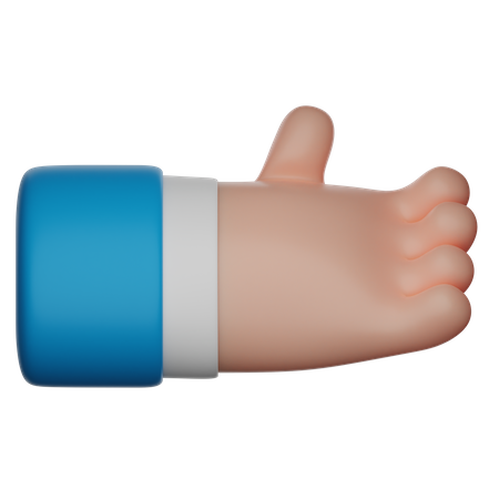 Ask Hand Gesture Sign  3D Icon