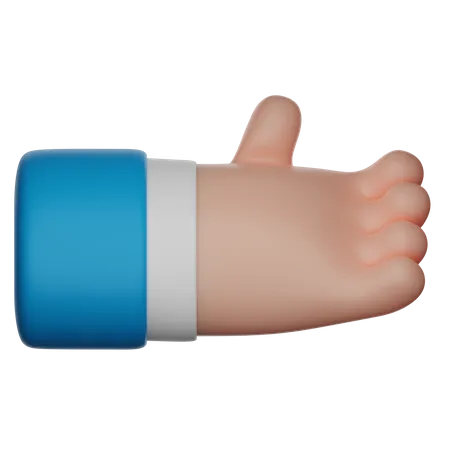 Ask Hand Gesture Sign  3D Icon