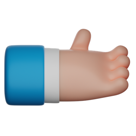 Ask Hand Gesture Sign 3D Icon