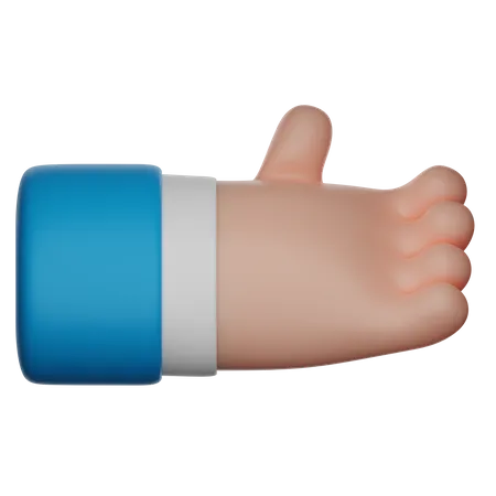 Ask Hand Gesture Sign 3D Icon