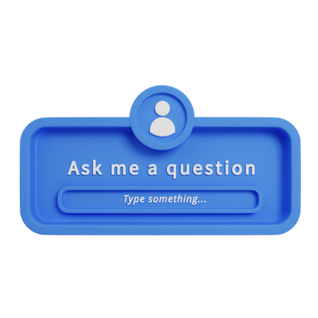 Ask Me A Question 3D Illustration